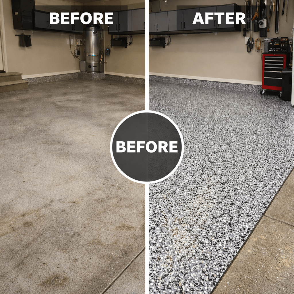 Epoxy garage floor Calgary